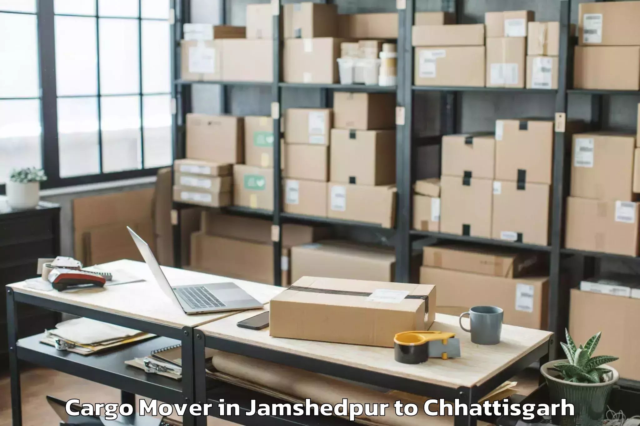 Hassle-Free Jamshedpur to Mats University Aarang Cargo Mover